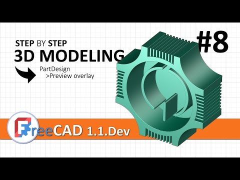 FreeCAD 1.1: 3D modeling exercise 8 | PartDesign improvements
