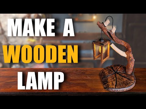 MAKING A WOODEN LAMP - Desk Lamp -LAMP DESING -DIY