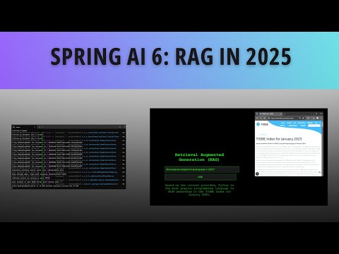 Spring AI Series 6 | Retrieval Augmented Generation (RAG) with Spring AI
