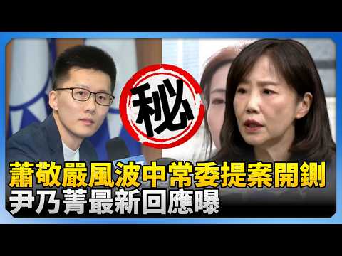 蕭敬嚴風波中常委提案開鍘! 尹乃菁最新回應曝 @ChinaTimes