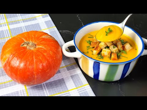 This pumpkin soup is like medicine for my stomach! Incredibly delicious!Vegetable soup in 20 minutes