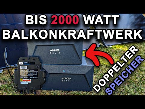 Balkonkraftwerk 2000 Watt mit Speicher auf 600 Watt Wechselrichter anschließen.