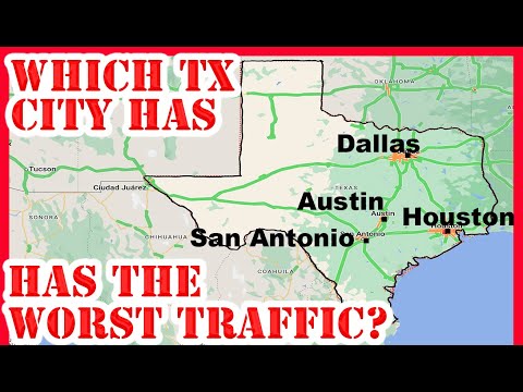 Which Texas City Has the WORST TRAFFIC? | Texas Metros Ranked by Traffic