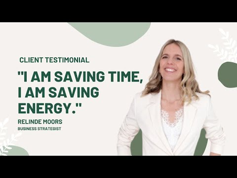 "I am saving time, I am saving energy" — Relinde Moors | Client Testimonial