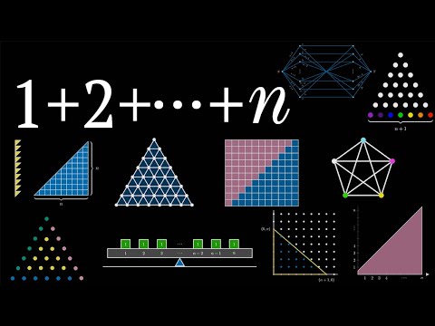 A Dozen Proofs: Sum of Integers Formula (visual proofs) #SoME2