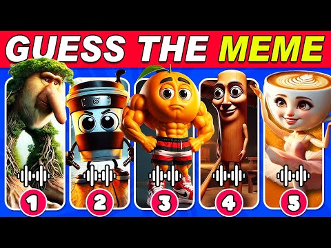 Guess ITALIAN & INDONESIAN Brainrot Animal Memes 🧠💀😂|Ballerina Cappuccina🩰,Tung Tung Tung Sahur🪵🦈🐊