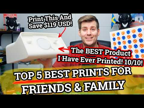 Top 5 Best Prints Your Friends and Family WON'T BELIEVE Are 3D Printed! 🤯 Print With Bambu Lab A1!