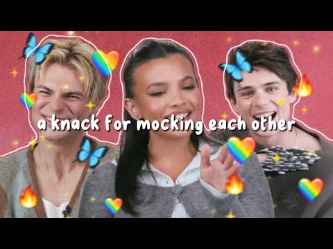 my life with the walter boys trio mocking each other like it’s nobody’s business 