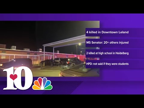 Mississippi school homecoming celebrations turn deadly as 6 people are killed in separate shootings