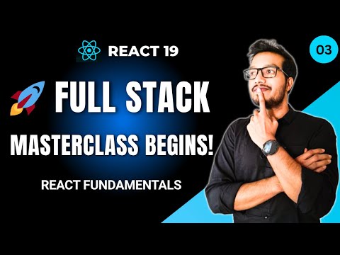 React 19 Full Stack Masterclass Ep 3 – React Basics Explained | DOM, Components & Props
