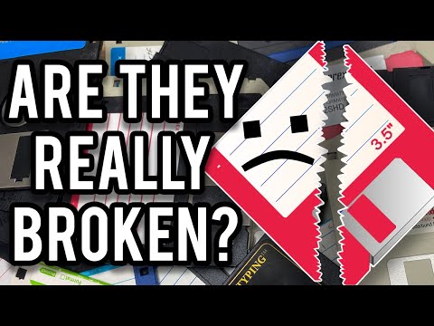 Testing 100 Broken Floppy Disks – Are They Really Damaged?