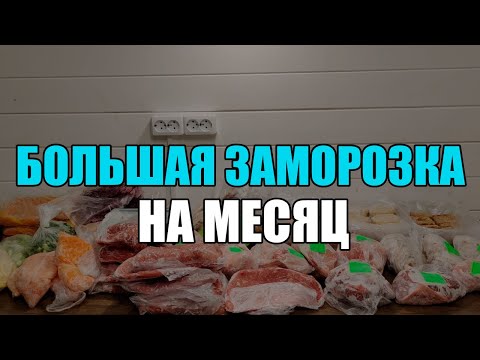 БОЛЬШАЯ ЗАМОРОЗКА/ Заготовка еды НА МЕСЯЦ