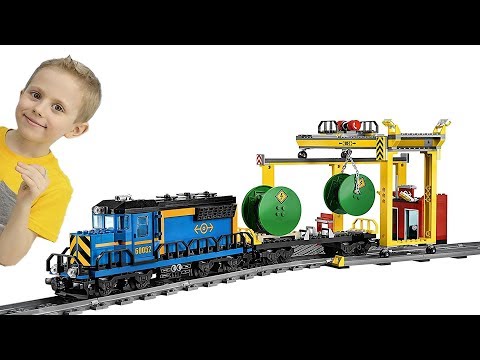 МАШИНКИ для Мальчиков и Поезд Лего Сити на радиоуправлении - Крутой трек для детей и Железная дорога