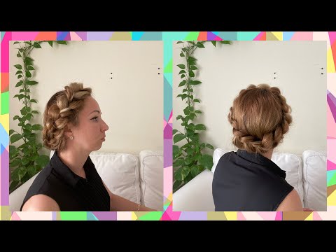 Как заплести косу вокруг головы? /