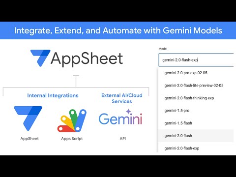 Gemini AI + AppSheet: 8 Powerful Models You Must See! 🤯
