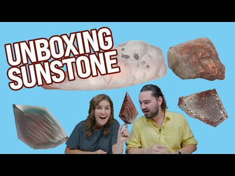 All About Sunstone: Unboxing Rough and Fantasy Cuts