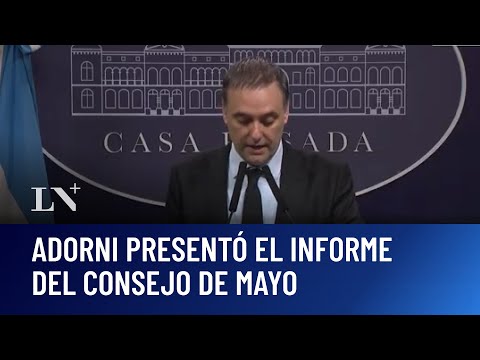 Adorni presentó el informe del Consejo de Mayo: a horas del comienzo de las sesiones extraordinarias