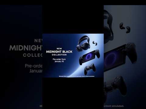 NEW Midnight Black PS5 Accessories Coming Feb 20 #shorts #gaming #ps5 #ps5pro #shortsvideo