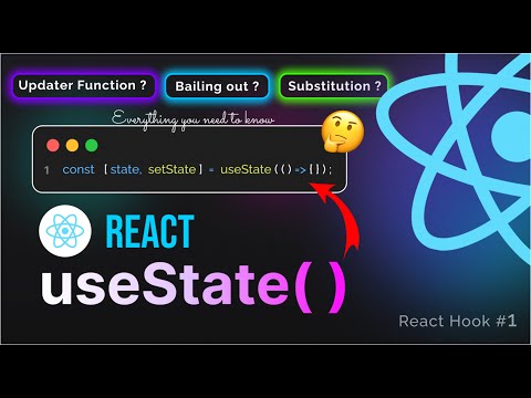React - useState( )  React Hook - Everything you need to know | React Explained