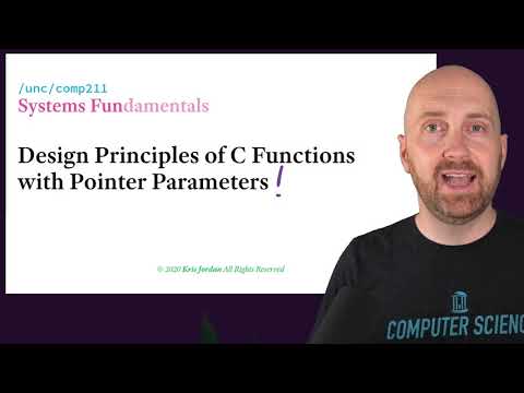 Design Principles with Pointer Parameters and Functions