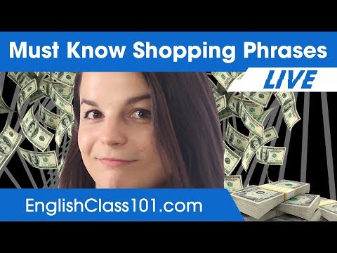 Most Useful Shopping Words and Phrases - Learn English Vocabulary 🔴
