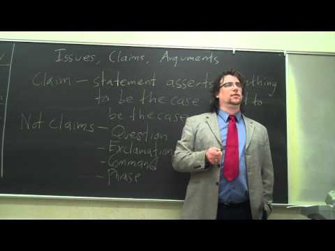 Critical Thinking: Issues, Claims, Arguments