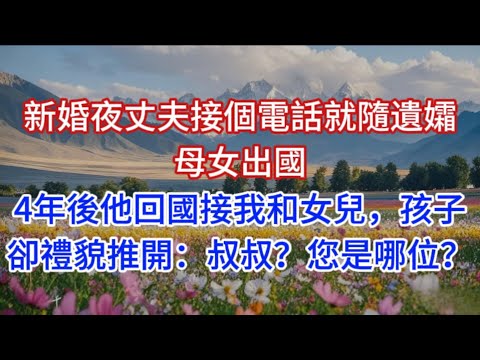 新婚夜丈夫接個電話就隨遺孀母女出國，4年後他回國接我和女兒，孩子卻禮貌推開：叔叔？您是哪位？