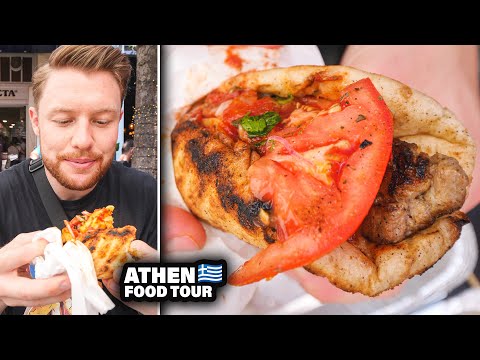 ATHEN FOOD TOUR - Pita, Souvlaki, Moussaka🇬🇷