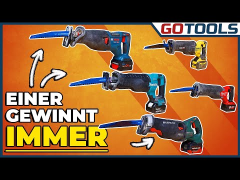 Monster reciprocating saws! The new products from Bosch and Metabo against red, turquoise and yellow