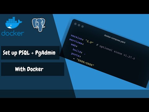 Setup postgres and pg-admin in docker compose