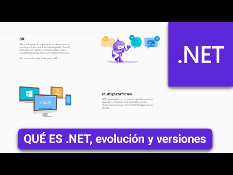 Qué es .NET, Evolución y Versiones