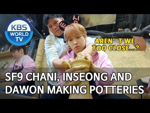 SF9 Chani, Inseong and Dawon making potteries [Battle Trip/2020.01.19]