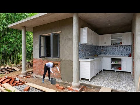 TIMELAPSE : Building a New Fully Equipped Kitchen, Upgrading the Farm After the Historic Flood
