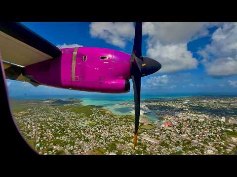 [4K] – Full Flight – Caribbean Airlines – ATR ATR-72-600 – POS-ANU – 9Y-TTB – BW280 – IFS 1004