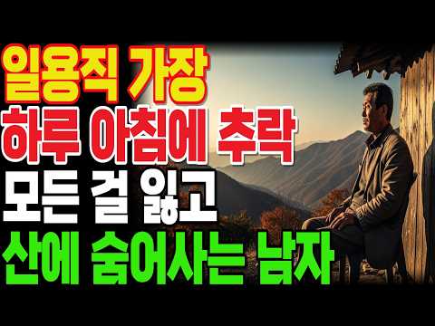 일용직 가장, 하루아침에 추락… 집도 가정도 잃고 산으로 도망간 60대 남자 이야기!