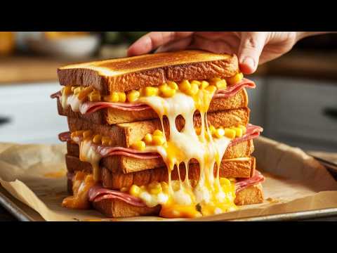 Heiße Frühstückssandwiches in 5 Minuten – knusprig mit Käse!