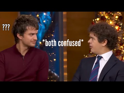 joe keery & gaten matarrazo being an iconic duo for six minutes straight 