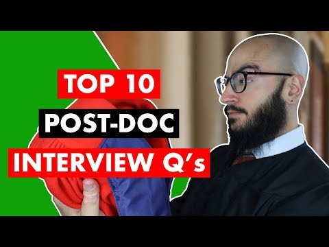 Top 10 Postdoc Interview Questions ||  How To Answer Post Doctoral Questions