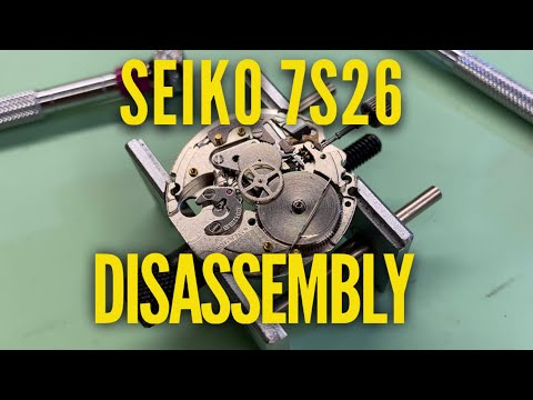 Seiko 7S26 Watch Service. Movement Disassembly Tutorial (SKX)