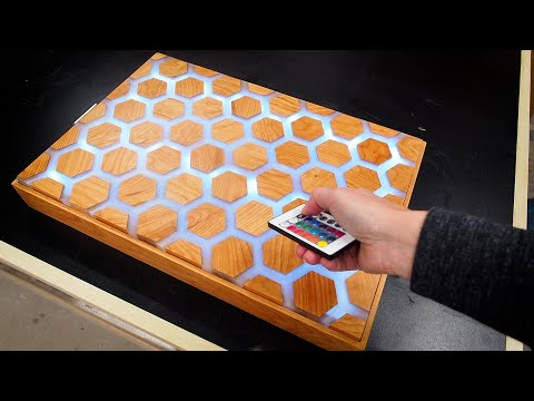 Making a Backlit Honeycomb Charcuterie Board