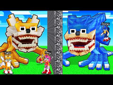 SHIN SONIC vs SHIN TAILS Build Battle in Minecraft