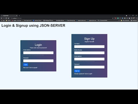 Angular Login and Signup using JSON-Server | Angular Routing | Angular Reactive Form|