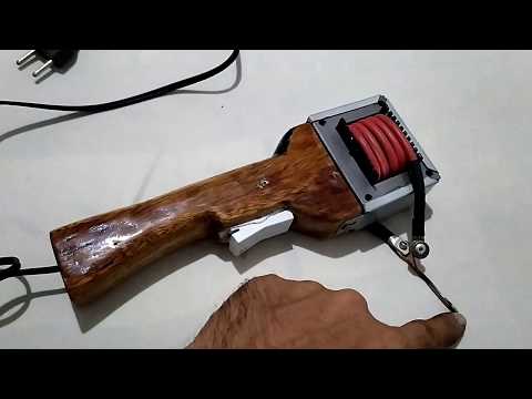 Homemade tin soldering gun clarifying doubts