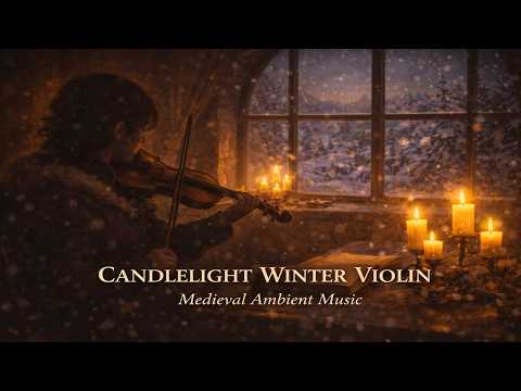 Candlelight Winter Violin | Relaxing Medieval Music for Sleep, Study & Focus