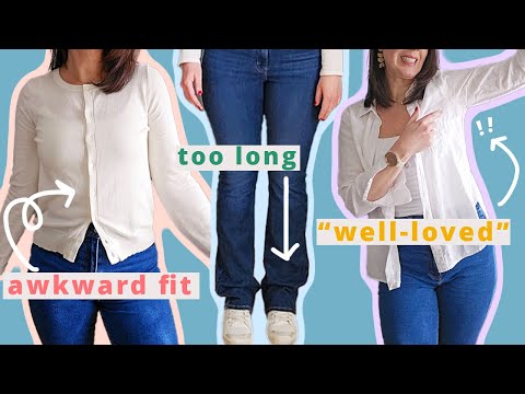 I tried to fix my clothes so I would wear them more | EASY (yes, easy!) CLOSET FLIPS