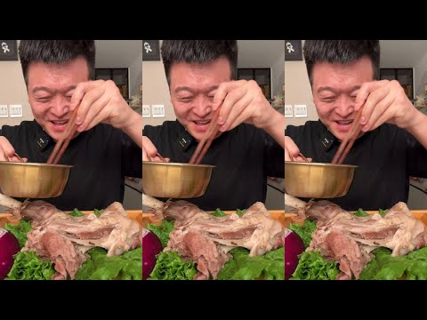 整一顿手抓羊腿，攒劲的很 #美食 #手抓羊腿 #大口吃肉#深夜放毒Asmr Chinese Food Mukbang |Spicy Big Carp| 목소리도 좋고 진짜같아