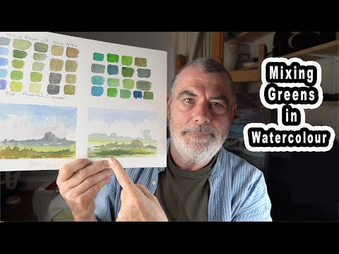 How to Mix Greens in Watercolours | A Real-Time Tutorial.