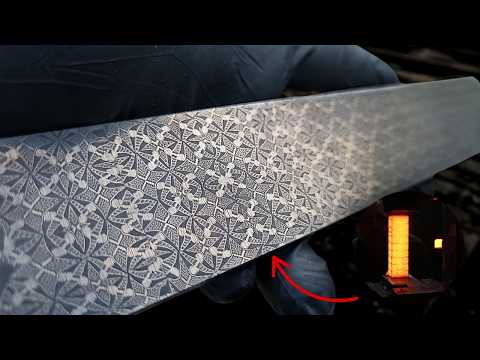 Forging a MOSAIC DAMASCUS Knife – My Most Beautiful Pattern Yet!