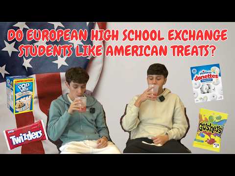 Foreign Exchange Students Try American Foods