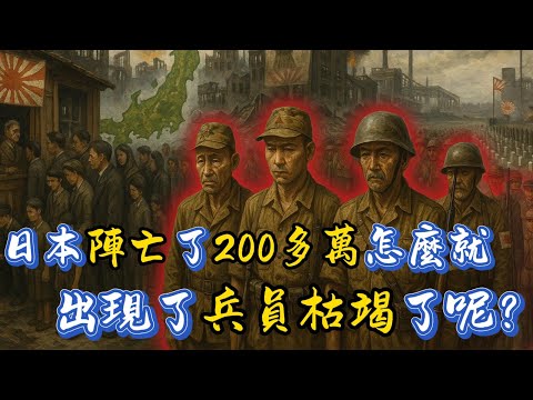 二戰日本人口近8000萬陣亡了200多萬，怎麼就出現了兵員和後勤枯竭的問題了呢？
